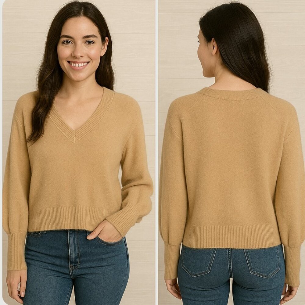 Madewell Women's Size XXS Dashwood V Neck Sweater Coziest Yarn